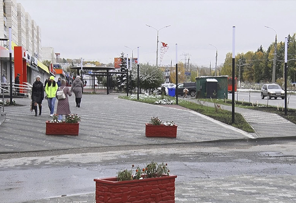 На проспекте Мира практически завершено благоустройство пешеходной зоны