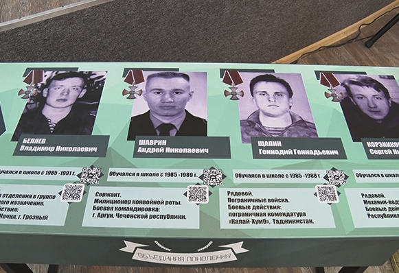 В школе №36 установили «Парту Героя» в память выпускниках