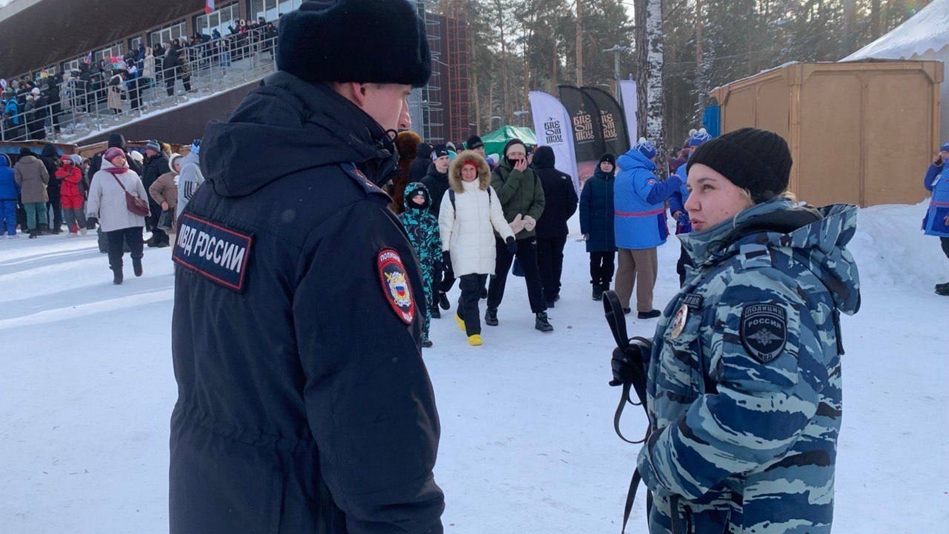 Полицейские ЗГО осуществили охрану порядка при проведении Всероссийской спартакиады по биатлону